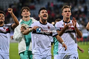 2024-10-29 - Team Bologna FC Esultanza, Joy, Postgame, Ricardo Orsolini of Bologna FC - CAGLIARI CALCIO VS BOLOGNA FC - ITALIAN SERIE A - SOCCER