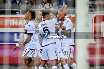 2024-10-29 - Jens Odgaard of Bologna FC, Esultanza, Joy After scoring goal, - CAGLIARI CALCIO VS BOLOGNA FC - ITALIAN SERIE A - SOCCER