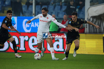 2024-10-31 - Serie A, Genova, Day 10, Stadio Ferraris, Genoa - Fiorentina, in the photo: Adli and Masini - GENOA CFC VS ACF FIORENTINA - ITALIAN SERIE A - SOCCER