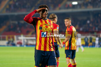 2024-10-29 - Patrick Dorgu of US Lecce celebrates after scoring a goal - US LECCE VS HELLAS VERONA FC - ITALIAN SERIE A - SOCCER