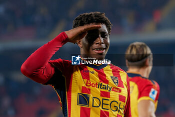 2024-10-29 - Patrick Dorgu of US Lecce celebrates after scoring a goal - US LECCE VS HELLAS VERONA FC - ITALIAN SERIE A - SOCCER