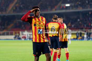 2024-10-29 - Patrick Dorgu of US Lecce celebrates after scoring a goal - US LECCE VS HELLAS VERONA FC - ITALIAN SERIE A - SOCCER