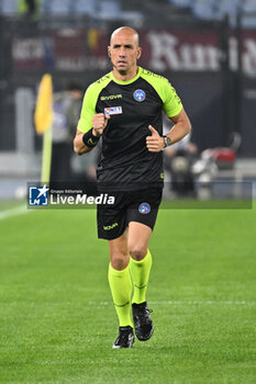 2024-10-31 - Referee Michael Fabbri during the 10th day of the Serie A Championship between A.S. Roma and Torino F.C. at the Olympic Stadium on October 31, 2024 in Rome, Italy. - AS ROMA VS TORINO FC - ITALIAN SERIE A - SOCCER