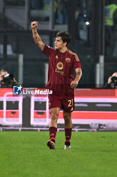 2024-10-31 - Paulo Dybala of A.S. Roma celebrates after scoring the gol of 1-0 during the 10th day of the Serie A Championship between A.S. Roma and Torino F.C. at the Olympic Stadium on October 31, 2024 in Rome, Italy. - AS ROMA VS TORINO FC - ITALIAN SERIE A - SOCCER