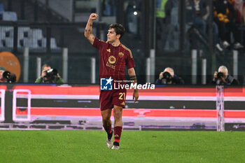 2024-10-31 - Paulo Dybala of A.S. Roma celebrates after scoring the gol of 1-0 during the 10th day of the Serie A Championship between A.S. Roma and Torino F.C. at the Olympic Stadium on October 31, 2024 in Rome, Italy. - AS ROMA VS TORINO FC - ITALIAN SERIE A - SOCCER