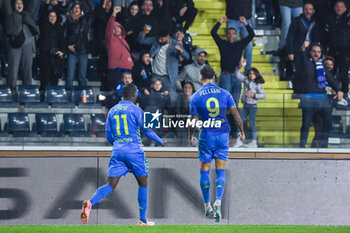 2024-11-04 - Pietro Pellegri (Empoli) celebrates with teammates after scoring the 1-0 goal - EMPOLI FC VS COMO 1907 - ITALIAN SERIE A - SOCCER