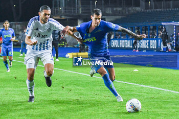 2024-11-04 - Pietro Pellegri (Empoli) fights for the ball against Alberto Dossena (Como) - EMPOLI FC VS COMO 1907 - ITALIAN SERIE A - SOCCER