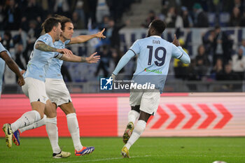 2024-11-04 - Lazio’s Boulaye Dia celebrates after scoring the goal 1-0 during the Italian Football Championship League A 2024/2025 match between SS Lazio vs Cagliari Calcio at the Olimpic Stadium in Rome on 04 November 2024. - SS LAZIO VS CAGLIARI CALCIO - ITALIAN SERIE A - SOCCER