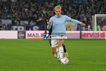 2024-11-04 - Lazio’s Gustav Isaksen during the Italian Football Championship League A 2024/2025 match between SS Lazio vs Cagliari Calcio at the Olimpic Stadium in Rome on 04 November 2024. - SS LAZIO VS CAGLIARI CALCIO - ITALIAN SERIE A - SOCCER