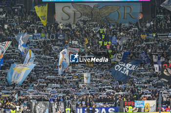 2024-11-04 - SS Lazio supporter during the Italian Football Championship League A 2024/2025 match between SS Lazio vs Cagliari Calcio at the Olimpic Stadium in Rome on 04 November 2024. - SS LAZIO VS CAGLIARI CALCIO - ITALIAN SERIE A - SOCCER