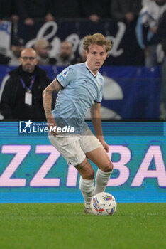 2024-11-04 - Lazio’s Nicolo’ Rovella during the Italian Football Championship League A 2024/2025 match between SS Lazio vs Cagliari Calcio at the Olimpic Stadium in Rome on 04 November 2024. - SS LAZIO VS CAGLIARI CALCIO - ITALIAN SERIE A - SOCCER