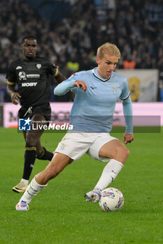 2024-11-04 - Lazio’s Gustav Isaksen during the Italian Football Championship League A 2024/2025 match between SS Lazio vs Cagliari Calcio at the Olimpic Stadium in Rome on 04 November 2024. - SS LAZIO VS CAGLIARI CALCIO - ITALIAN SERIE A - SOCCER