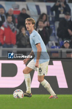 2024-11-04 - Lazio’s Nicolo’ Rovella during the Italian Football Championship League A 2024/2025 match between SS Lazio vs Cagliari Calcio at the Olimpic Stadium in Rome on 04 November 2024. - SS LAZIO VS CAGLIARI CALCIO - ITALIAN SERIE A - SOCCER