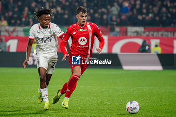 2024-11-02 - Daniel Maldini (AC Monza) and Samuel Chukwueze (AC Milan) - AC MONZA VS AC MILAN - ITALIAN SERIE A - SOCCER