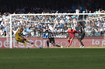 2024-11-03 - Mateo Retegui of Atalanta BC scoring a goal of 0-3 during the Serie A Enelive betwee SSC Napoli vs Atalanta BC at Diego Armando MAradona Stadium - SSC NAPOLI VS ATALANTA BC - ITALIAN SERIE A - SOCCER