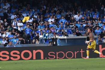 2024-11-03 - Mateo Retegui of Atalanta BC rejoices after scoring a goal of 0-3 during the Serie A Enelive betwee SSC Napoli vs Atalanta BC at Diego Armando MAradona Stadium - SSC NAPOLI VS ATALANTA BC - ITALIAN SERIE A - SOCCER