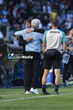 2024-11-03 - Antonio Conte Coach of SSC Napoli and Giampiero Gasperini coach of Atalanta BC at the and of the Serie A Enelive betwee SSC Napoli vs Atalanta BC at Diego Armando MAradona Stadium - SSC NAPOLI VS ATALANTA BC - ITALIAN SERIE A - SOCCER