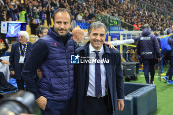 2024-11-04 - Fabio Pecchia (Head Coach Parma Calcio) with Alberto Gilardino (Head coach Genoa CFC) - PARMA CALCIO VS GENOA CFC - ITALIAN SERIE A - SOCCER