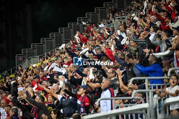 2024-11-09 - Tifosi, Fans, Supporters of Cagliari Calcio, Protesta Manita, Arbitri - CAGLIARI CALCIO VS AC MILAN - ITALIAN SERIE A - SOCCER