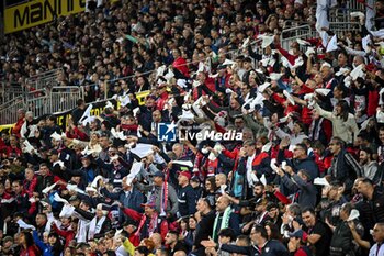 2024-11-09 - Tifosi, Fans, Supporters of Cagliari Calcio, Protesta Manita, Arbitri - CAGLIARI CALCIO VS AC MILAN - ITALIAN SERIE A - SOCCER