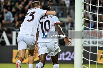 2024-11-09 - Rafael Leao of AC Milan, Esultanza, Joy After scoring goal, - CAGLIARI CALCIO VS AC MILAN - ITALIAN SERIE A - SOCCER