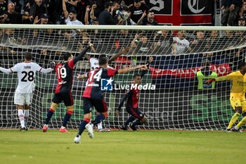 2024-11-09 - Gabriele Zappa of Cagliari Calcio, Goal - CAGLIARI CALCIO VS AC MILAN - ITALIAN SERIE A - SOCCER