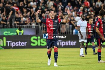 2024-11-09 - Alessandro Deiola of Cagliari Calcio, Esultanza, Joy After scoring goal, - CAGLIARI CALCIO VS AC MILAN - ITALIAN SERIE A - SOCCER