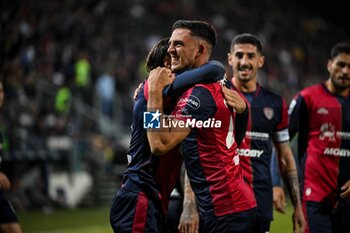 2024-11-09 - Gabriele Zappa of Cagliari Calcio, Esultanza, Joy After scoring goal, - CAGLIARI CALCIO VS AC MILAN - ITALIAN SERIE A - SOCCER