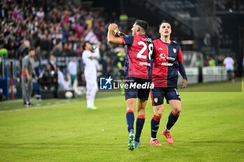 2024-11-09 - Gabriele Zappa of Cagliari Calcio, Esultanza, Joy After scoring goal, - CAGLIARI CALCIO VS AC MILAN - ITALIAN SERIE A - SOCCER