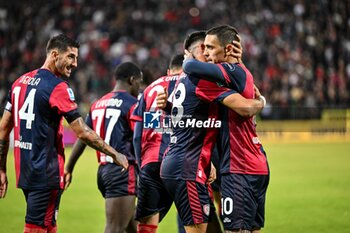 2024-11-09 - Gabriele Zappa of Cagliari Calcio, Esultanza, Joy After scoring goal, - CAGLIARI CALCIO VS AC MILAN - ITALIAN SERIE A - SOCCER