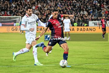 2024-11-09 - Gabriele Zappa of Cagliari Calcio, Goal - CAGLIARI CALCIO VS AC MILAN - ITALIAN SERIE A - SOCCER