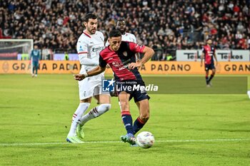 2024-11-09 - Gabriele Zappa of Cagliari Calcio, Goal - CAGLIARI CALCIO VS AC MILAN - ITALIAN SERIE A - SOCCER