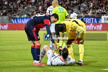 2024-11-09 - Nadir Zortea of Cagliari Calcio, Theo Hernandex of AC Milan - CAGLIARI CALCIO VS AC MILAN - ITALIAN SERIE A - SOCCER