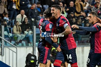 2024-11-09 - Gabriele Zappa of Cagliari Calcio, Esultanza, Joy After scoring goal, - CAGLIARI CALCIO VS AC MILAN - ITALIAN SERIE A - SOCCER