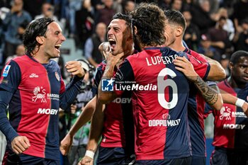 2024-11-09 - Gabriele Zappa of Cagliari Calcio, Esultanza, Joy After scoring goal, - CAGLIARI CALCIO VS AC MILAN - ITALIAN SERIE A - SOCCER