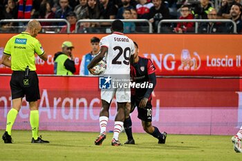 2024-11-09 - Nicolas Viola of Cagliari Calcio, Yossouf Fofana of AC Milan - CAGLIARI CALCIO VS AC MILAN - ITALIAN SERIE A - SOCCER