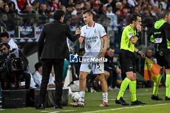 2024-11-09 - Camarda of AC Milan - CAGLIARI CALCIO VS AC MILAN - ITALIAN SERIE A - SOCCER