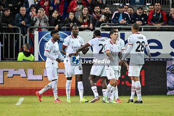 2024-11-09 - Tammy Abraham of AC Milan, Esultanza, Joy After scoring goal, - CAGLIARI CALCIO VS AC MILAN - ITALIAN SERIE A - SOCCER