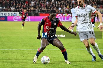 2024-11-09 - Zito Luvumbo of Cagliari Calcio - CAGLIARI CALCIO VS AC MILAN - ITALIAN SERIE A - SOCCER