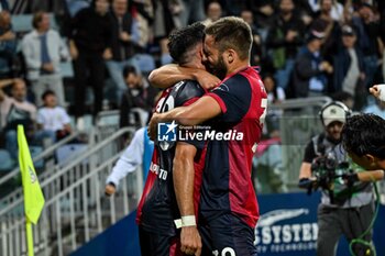 2024-11-09 - Gabriele Zappa of Cagliari Calcio, Esultanza, Joy After scoring goal, - CAGLIARI CALCIO VS AC MILAN - ITALIAN SERIE A - SOCCER