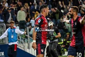 2024-11-09 - Gabriele Zappa of Cagliari Calcio, Esultanza, Joy After scoring goal, - CAGLIARI CALCIO VS AC MILAN - ITALIAN SERIE A - SOCCER