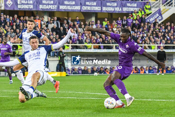 2024-11-10 - Fiorentina's Moise Kean kicks towards the goal - ACF FIORENTINA VS HELLAS VERONA FC - ITALIAN SERIE A - SOCCER