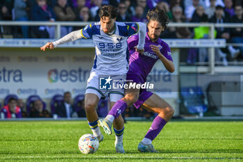 2024-11-10 - Verona's Suat Serdar hampered by Fiorentina's Yacine Adli - ACF FIORENTINA VS HELLAS VERONA FC - ITALIAN SERIE A - SOCCER