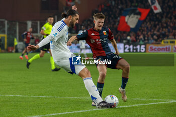 2024-11-07 - Serie A, Genova, Day 12, Stadio Ferraris, Genoa - Como, in the photo: Dossena and Frendrup - GENOA CFC VS COMO 1907 - ITALIAN SERIE A - SOCCER