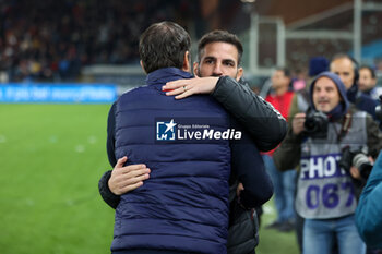 2024-11-07 - Serie A, Genova, Day 12, Stadio Ferraris, Genoa - Como, in the photo: Gilardino and Fabregas - GENOA CFC VS COMO 1907 - ITALIAN SERIE A - SOCCER