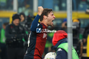 2024-11-07 - Serie A, Genova, Day 12, Stadio Ferraris, Genoa - Como, in the photo: exultation Vogliacco - GENOA CFC VS COMO 1907 - ITALIAN SERIE A - SOCCER