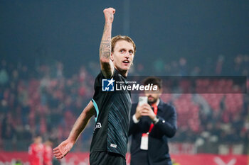 2024-11-10 - Nicolo' Rovella (SS Lazio) celebrates the win - AC MONZA VS SS LAZIO - ITALIAN SERIE A - SOCCER