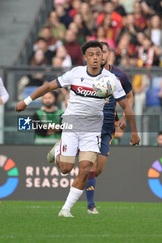 2024-11-10 - Bologna's Dan Ndoye during the Italian Football Championship League A Enilive 2024/2025 match between AS Roma vs Bologna FC at the Olimpic Stadium in Rome on 10 November 2024. - AS ROMA VS BOLOGNA FC - ITALIAN SERIE A - SOCCER