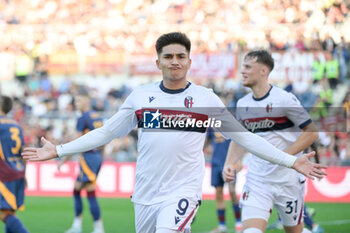 2024-11-10 - Bologna's Santiago Castro celebrates after scoring the goal 0-1 during the Italian Football Championship League A Enilive 2024/2025 match between AS Roma vs Bologna FC at the Olimpic Stadium in Rome on 10 November 2024. - AS ROMA VS BOLOGNA FC - ITALIAN SERIE A - SOCCER