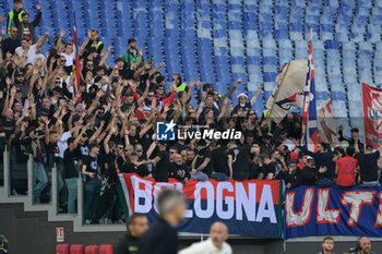 2024-11-10 - Bologna supporter during the Italian Football Championship League A Enilive 2024/2025 match between AS Roma vs Bologna FC at the Olimpic Stadium in Rome on 10 November 2024. - AS ROMA VS BOLOGNA FC - ITALIAN SERIE A - SOCCER